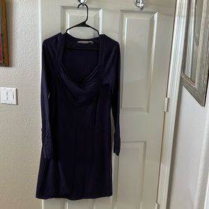 Athleta purple sweater dress.